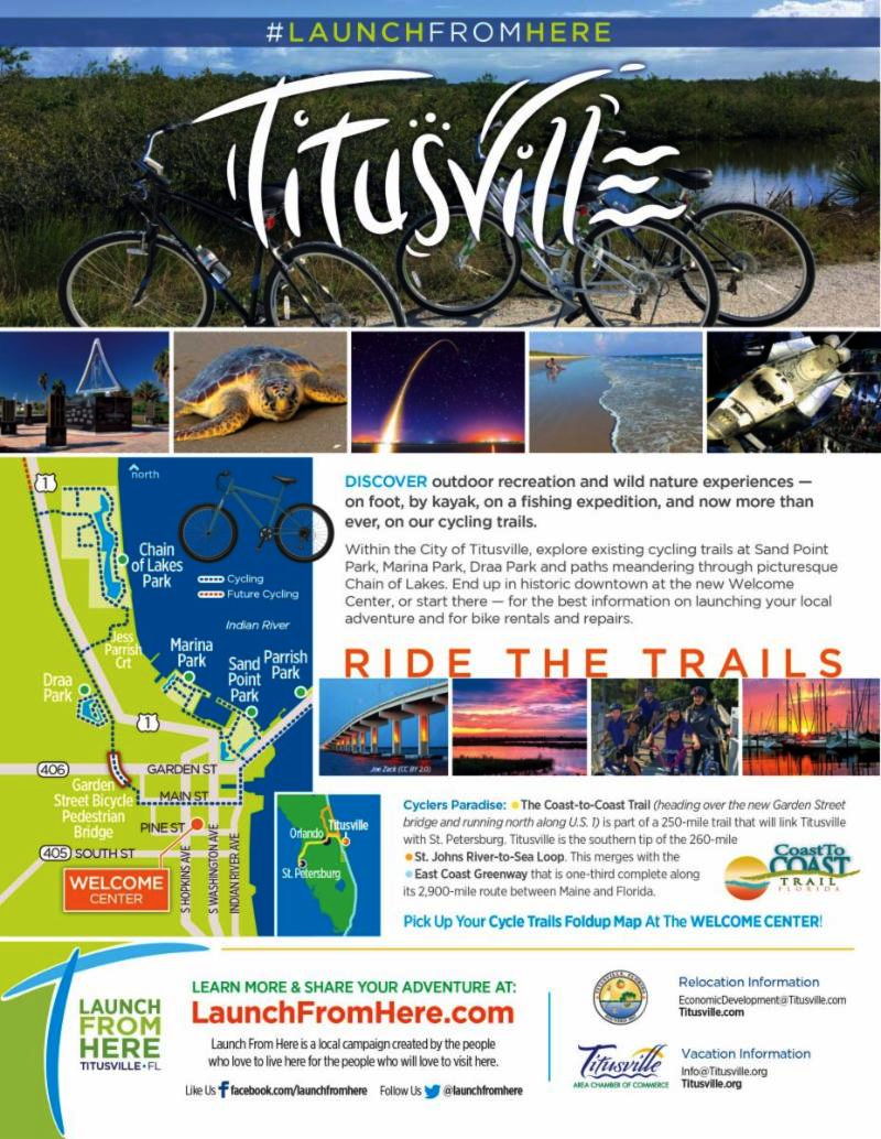 Ride the Trails in Titusville Florida - flyer Ride the Trails in Titusville Florida - flyer